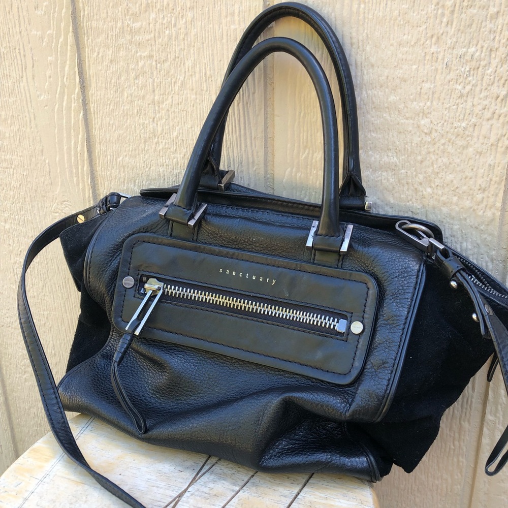 Black Sanctuary leather purse